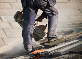 Sheffield roofer working