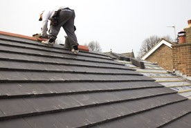 Clay roof tiling